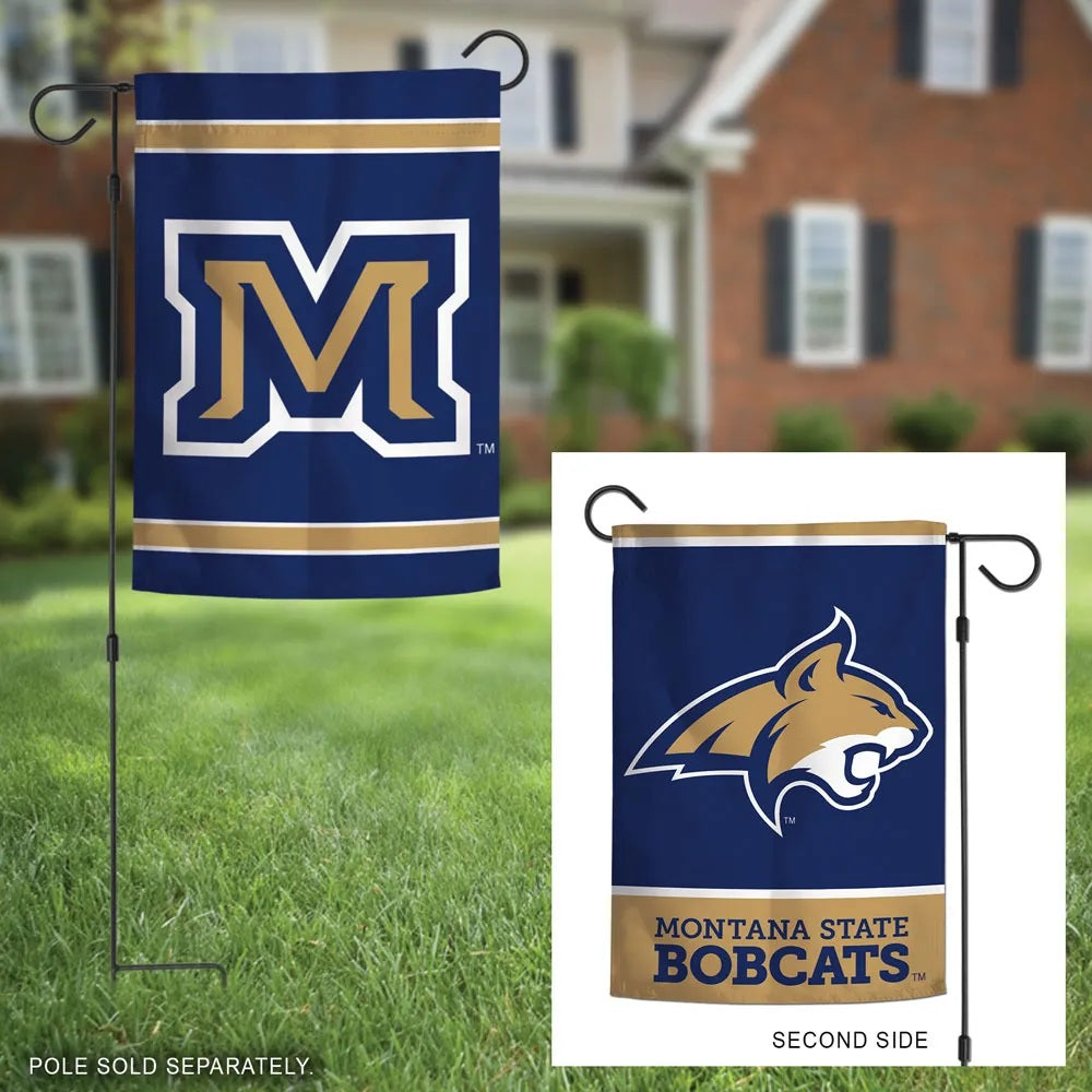 Montana State Bobcats 2 Sided Blue Garden Flag heartlandflags