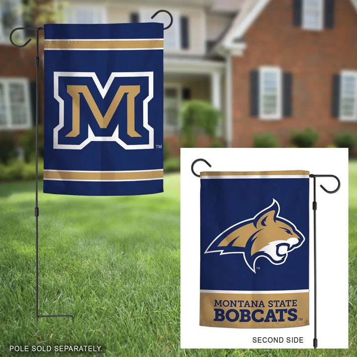 Montana State Bobcats 2 Sided Blue Garden Flag heartlandflags