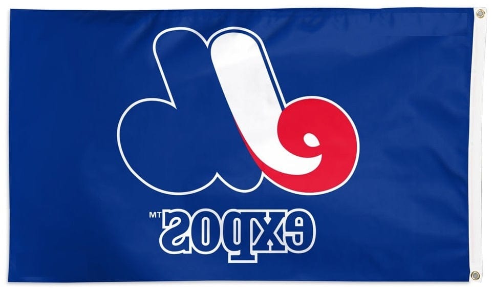 Montreal Expos Flag 3x5 Logo Cooperstown heartlandflags