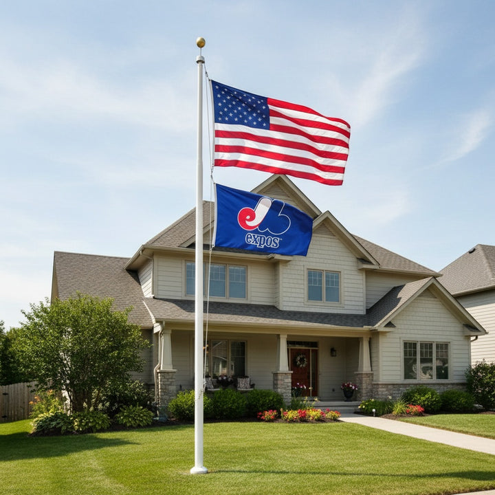 Montreal Expos Flag 3x5 Logo Cooperstown heartlandflags