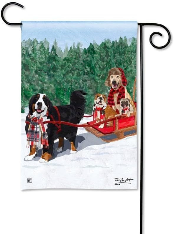 Mountain Dogs Garden Flag heartlandflags