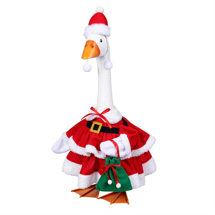 Mrs Claus Porch Goose Outfit heartlandflags