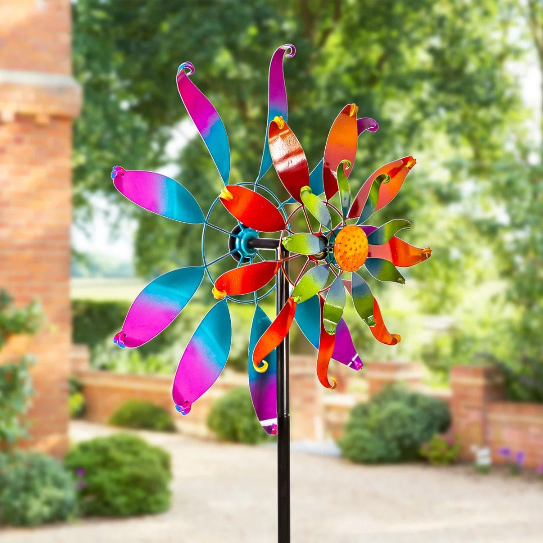 Multi Wave Wind Spinner 75 Inches Tall heartlandflags