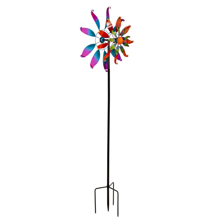 Multi Wave Wind Spinner 75 Inches Tall heartlandflags