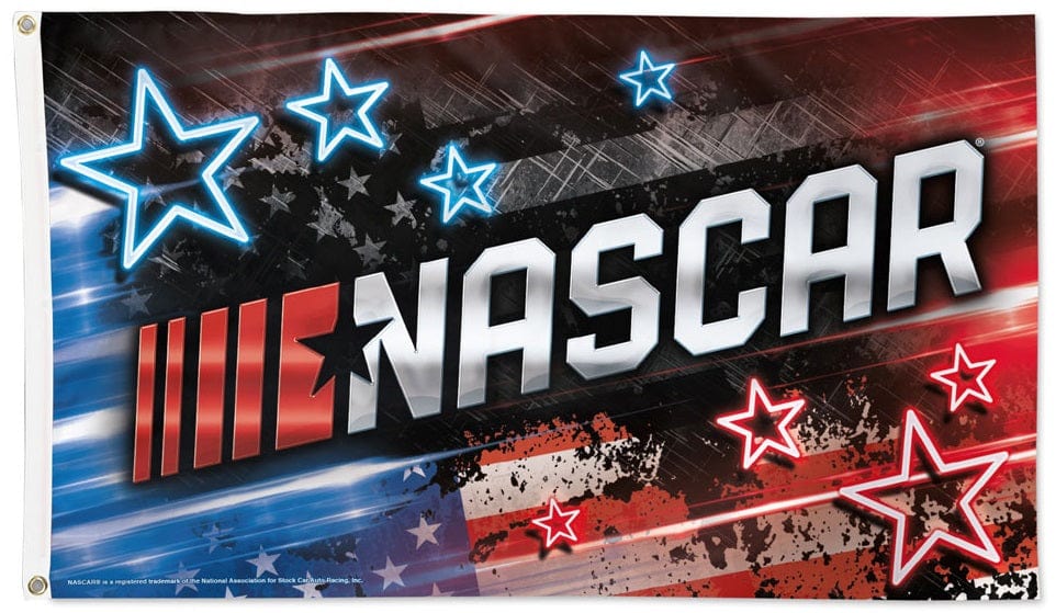 NASCAR Flag 3x5 Red White Blue Patriotic heartlandflags