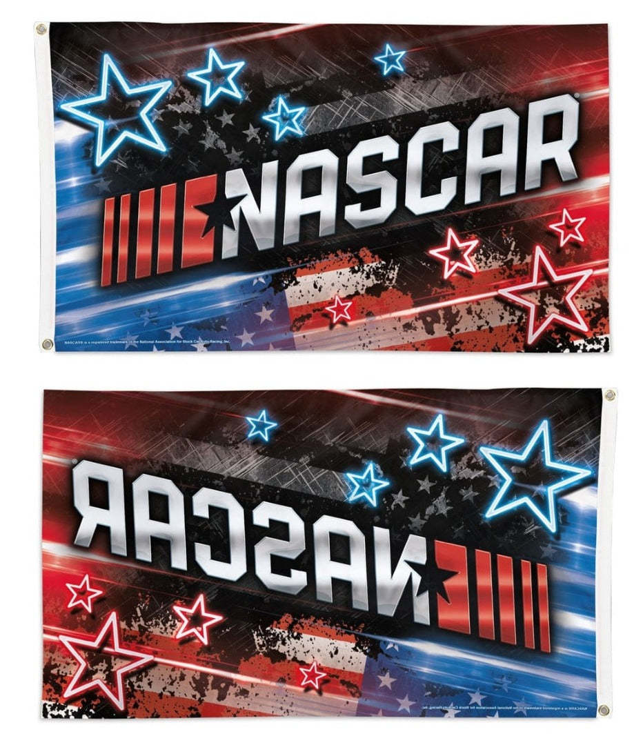 NASCAR Flag 3x5 Red White Blue Patriotic heartlandflags