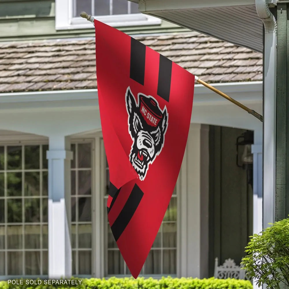 NC State Vertical Stripe Banner