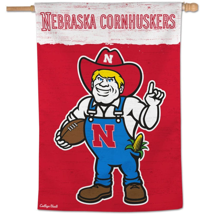 Nebraska Cornhuskers Banner Throwback Vault House Flag heartlandflags