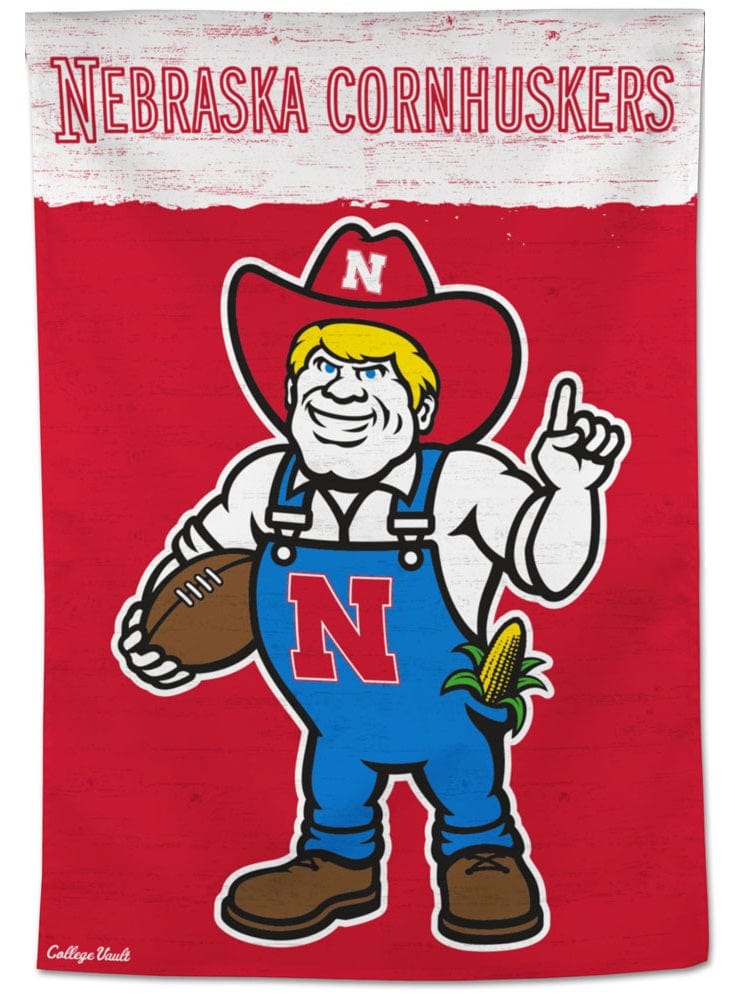 Nebraska Cornhuskers Banner Throwback Vault House Flag heartlandflags