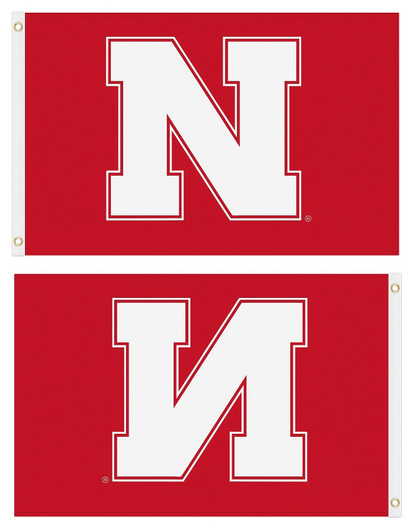 Nebraska Huskers 3x5 Red Flag heartlandflags
