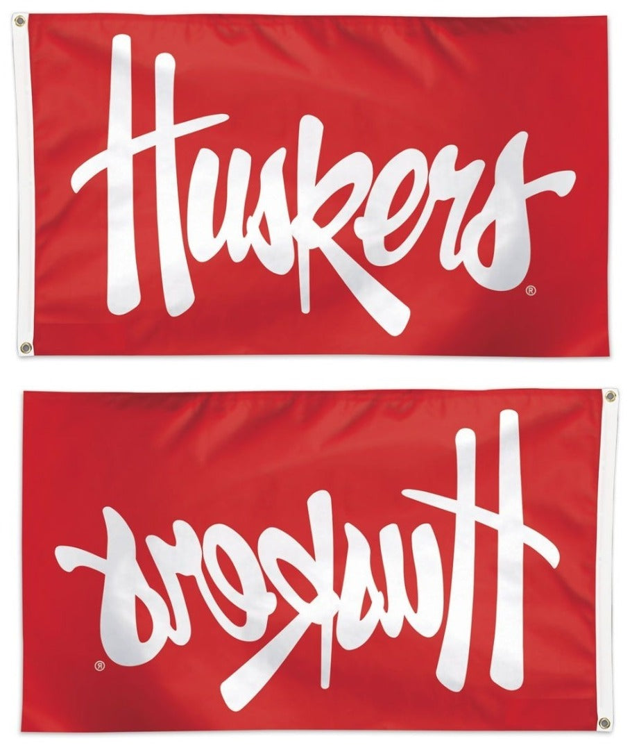 Nebraska Huskers Flag 3x5 Red heartlandflags
