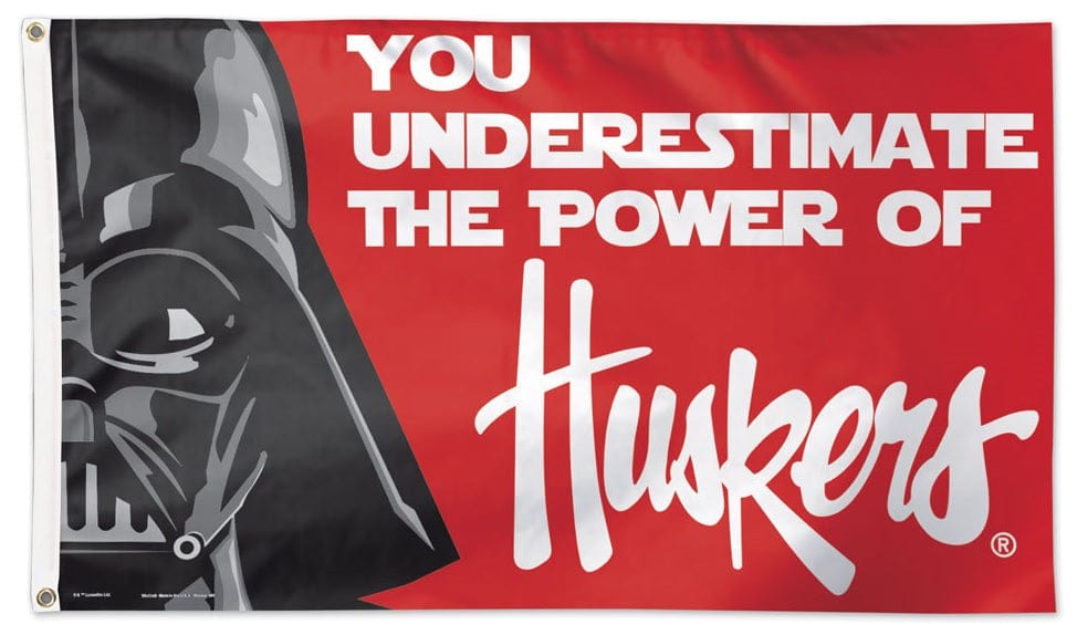 Nebraska Huskers Flag 3x5 Star Wars Darth Vader heartlandflags