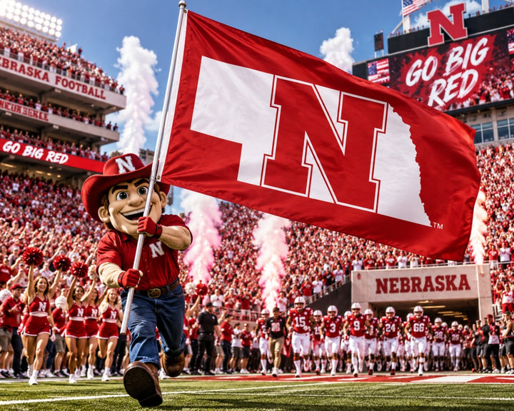 Nebraska Huskers State 3x5 Flag heartlandflags