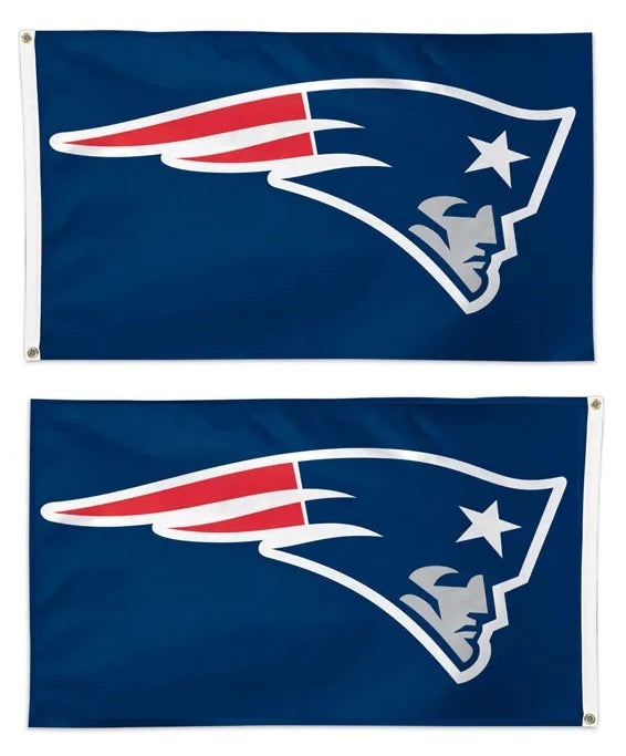 New England Patriots 2 Sided Blue 3x5 Flag heartlandflags