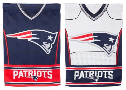 New England Patriots 2 Sided Jersey Banner heartlandflags