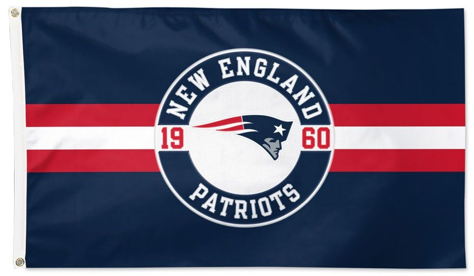 New England Patriots Applique Flag 2 Sided heartlandflags