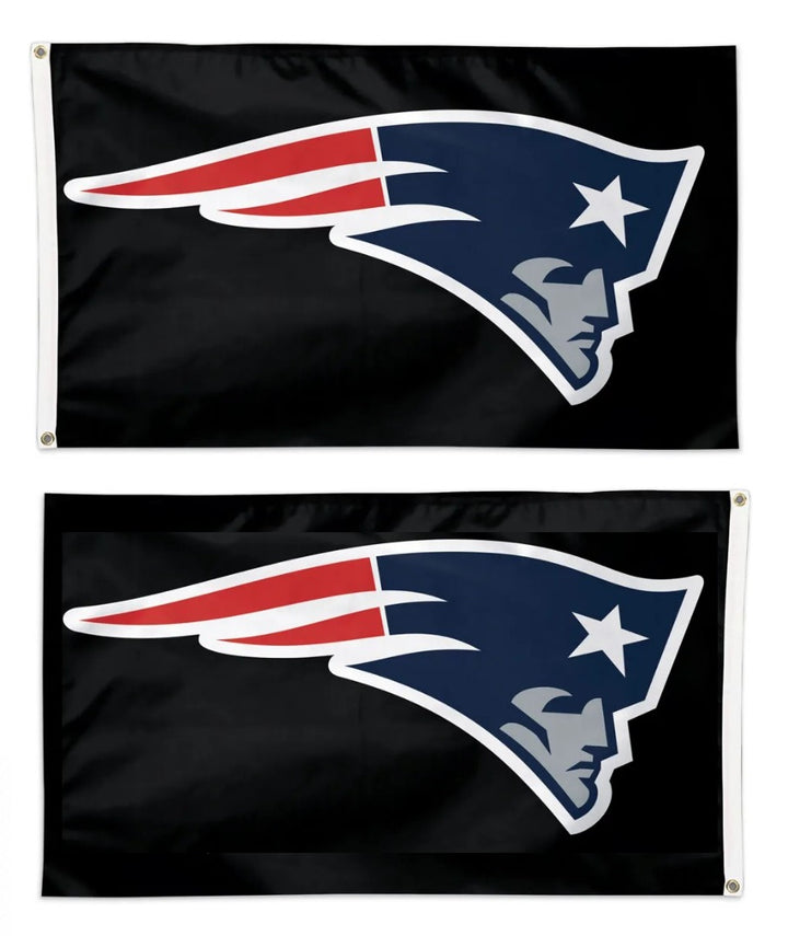 New England Patriots Black 2 Sided 3x5 Flag heartlandflags