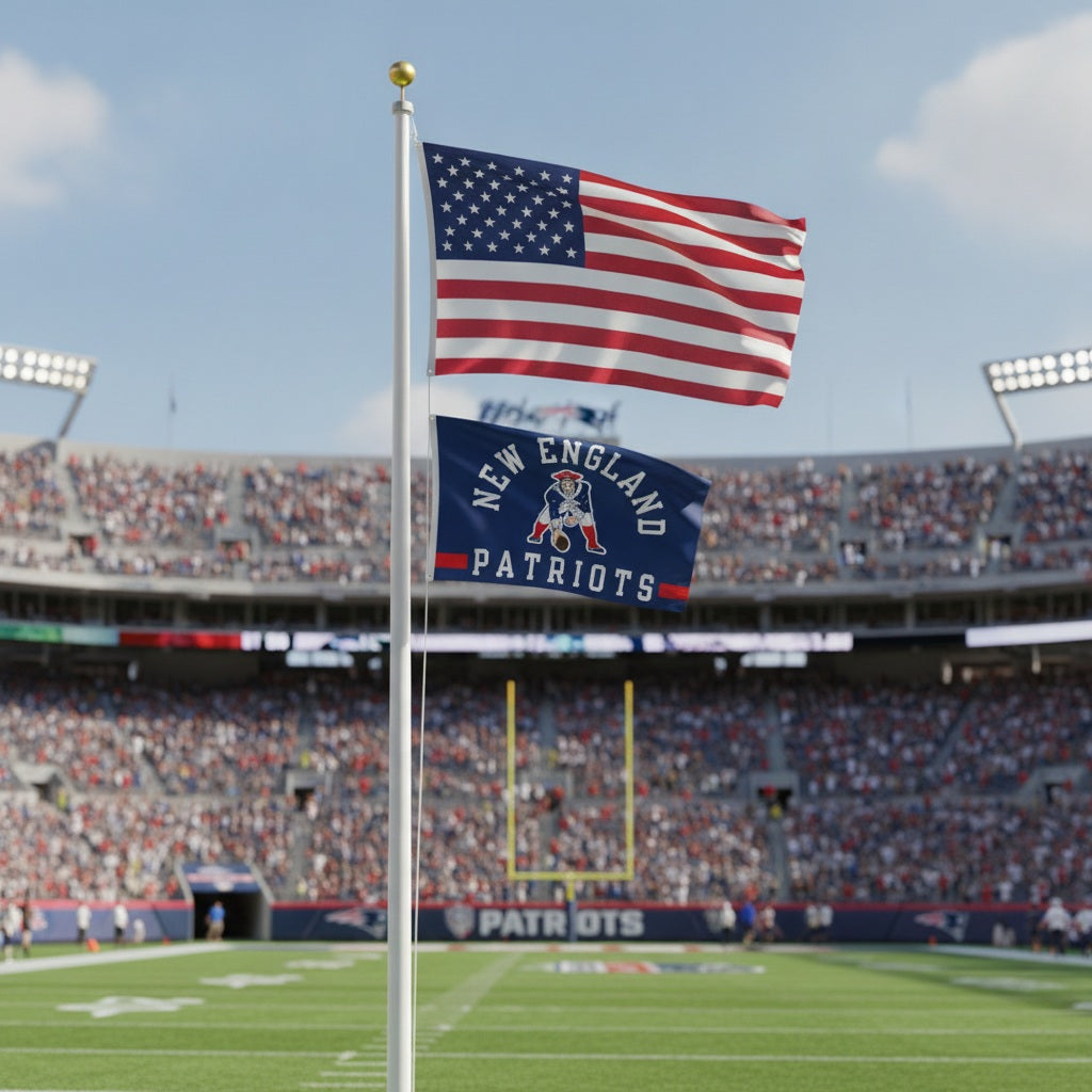 New England Patriots Classic Logo 3x5 Flag heartlandflags