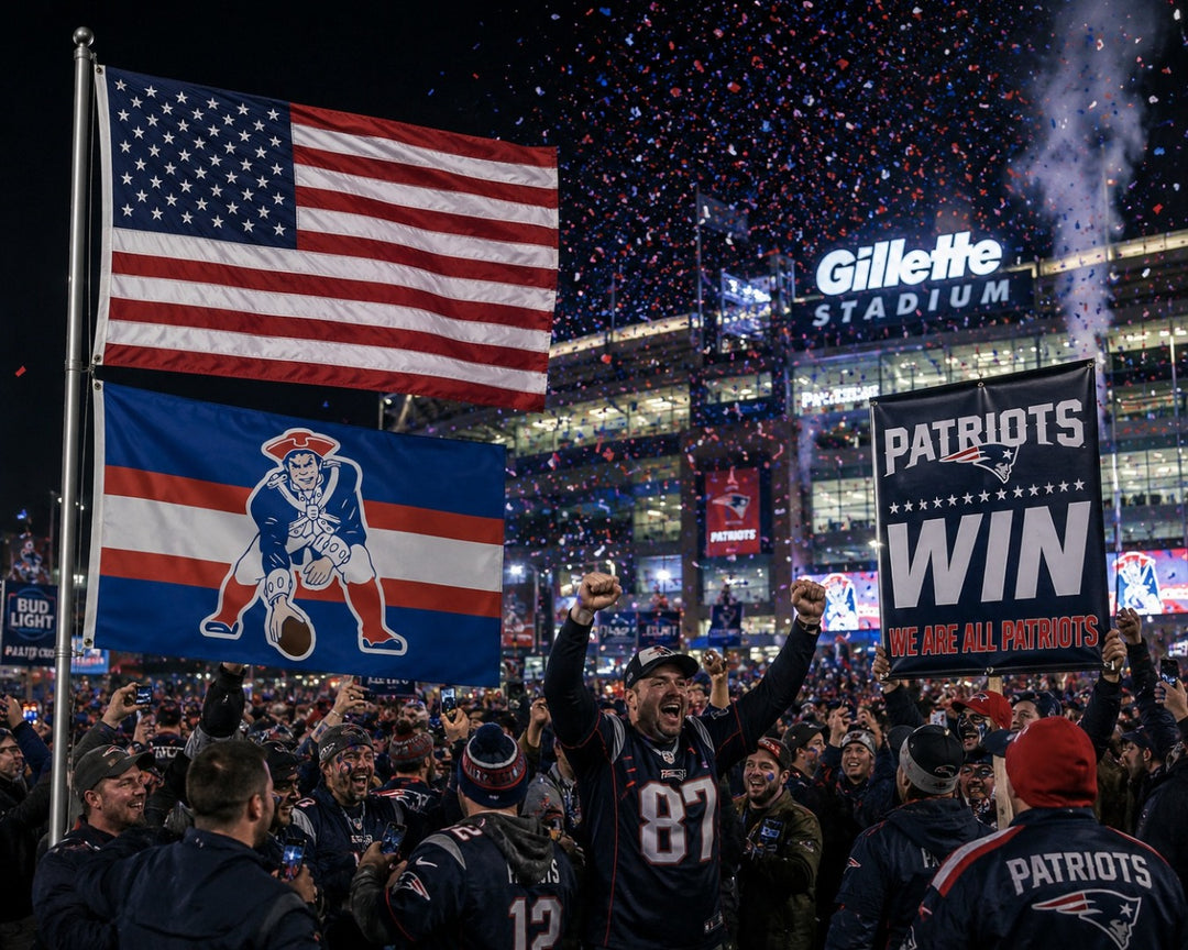 New England Patriots Classic Logo 3x5 Flag heartlandflags