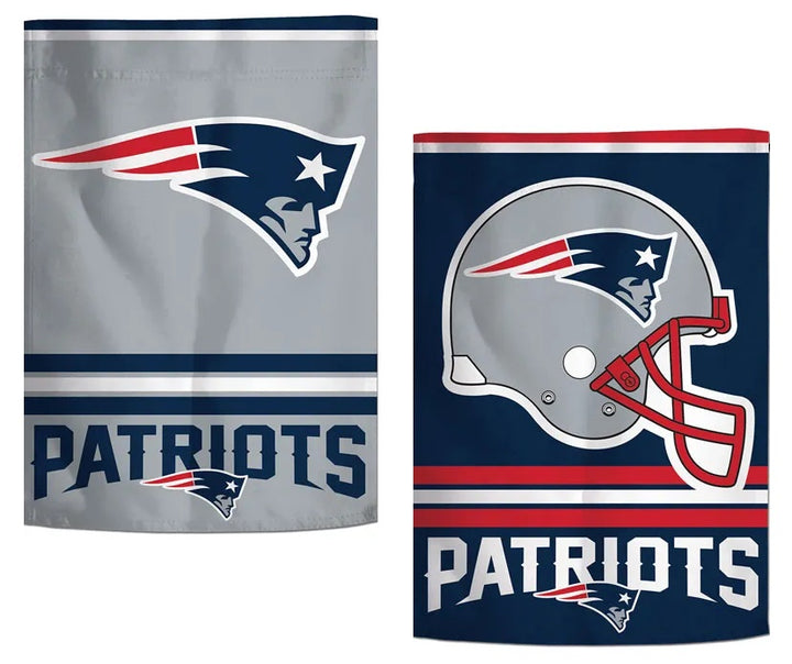 New England Patriots Double Logo Garden Flag heartlandflags