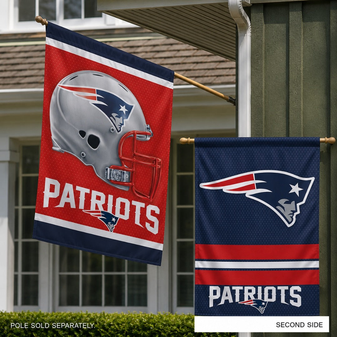 New England Patriots Flag 2 Sided House Flag TWO Designs heartlandflags