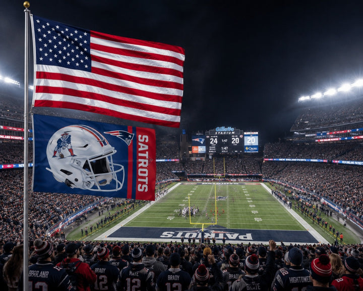 New England Patriots Flag 3x5 Alternate Helmet heartlandflags