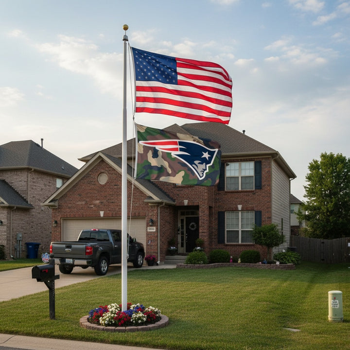 New England Patriots Flag 3x5 Camo Military heartlandflags