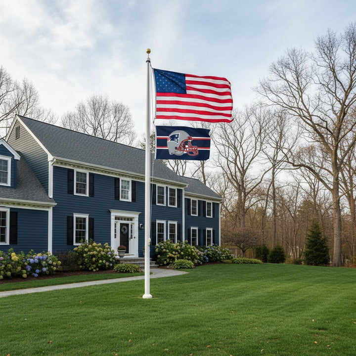New England Patriots Flag 3x5 Helmet heartlandflags