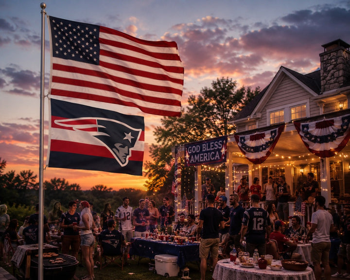 New England Patriots Flag 3x5 Home Stripe