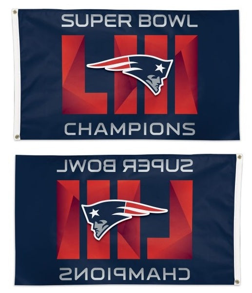New England Patriots Flag 3x5 Super Bowl LIII Champions heartlandflags
