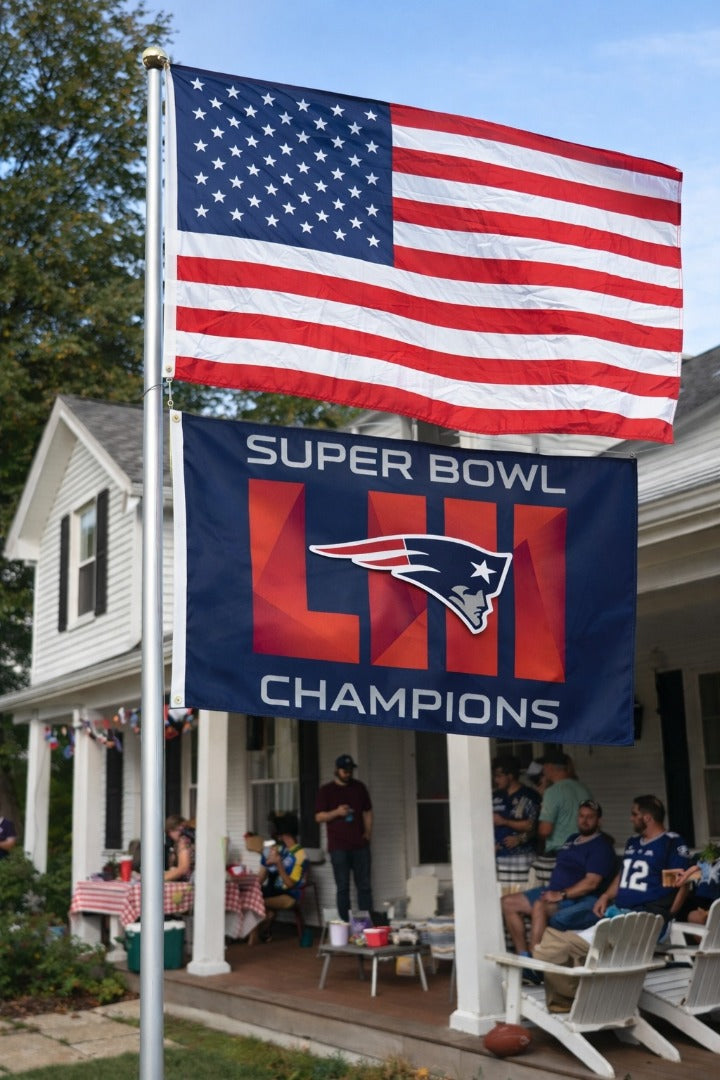 New England Patriots Flag 3x5 Super Bowl LIII Champions heartlandflags