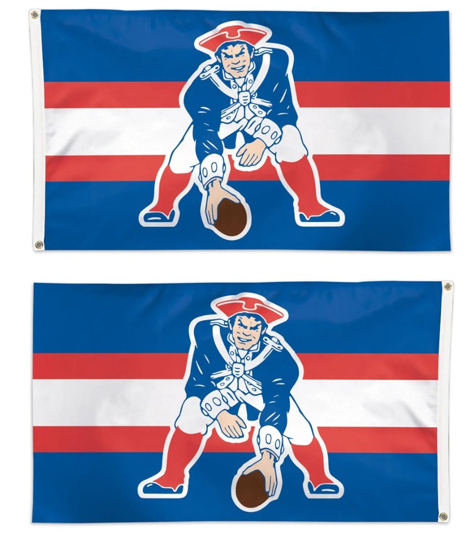 New England Patriots Flag 3x5 Throwback Logo heartlandflags