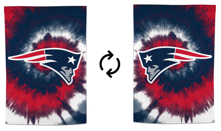 New England Patriots Flag Tie Dye Logo House Banner heartlandflags