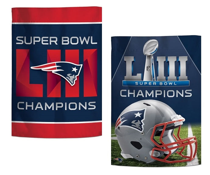 New England Patriots Garden Flag Super Bowl LIII Champions 2 Sided heartlandflags