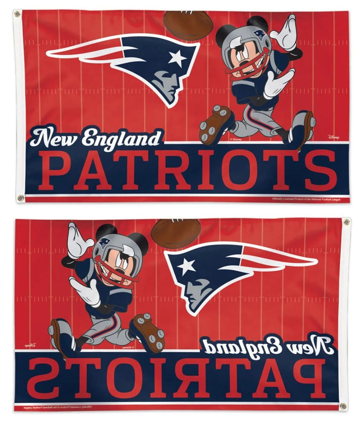New England Patriots Mickey Mouse 3x5 Flag heartlandflags
