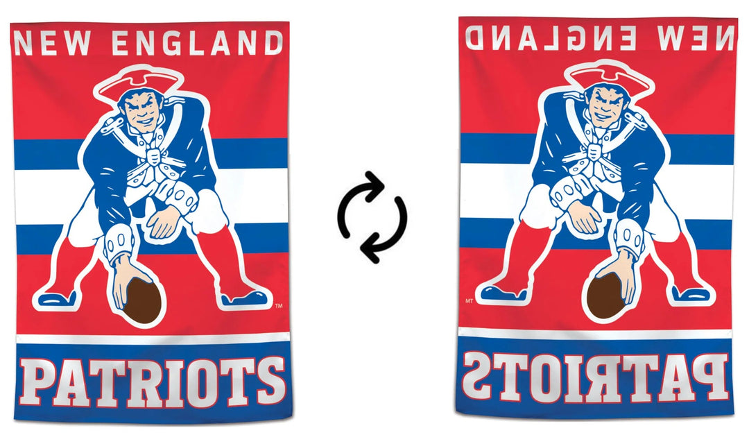 New England Patriots Throwback Logo Banner heartlandflags
