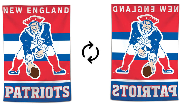 New England Patriots Throwback Logo Banner heartlandflags