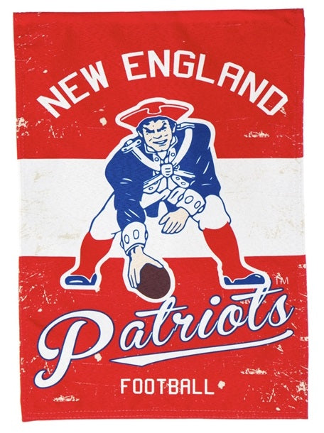 New England Patriots Vintage Garden Flag 2 Sided heartlandflags