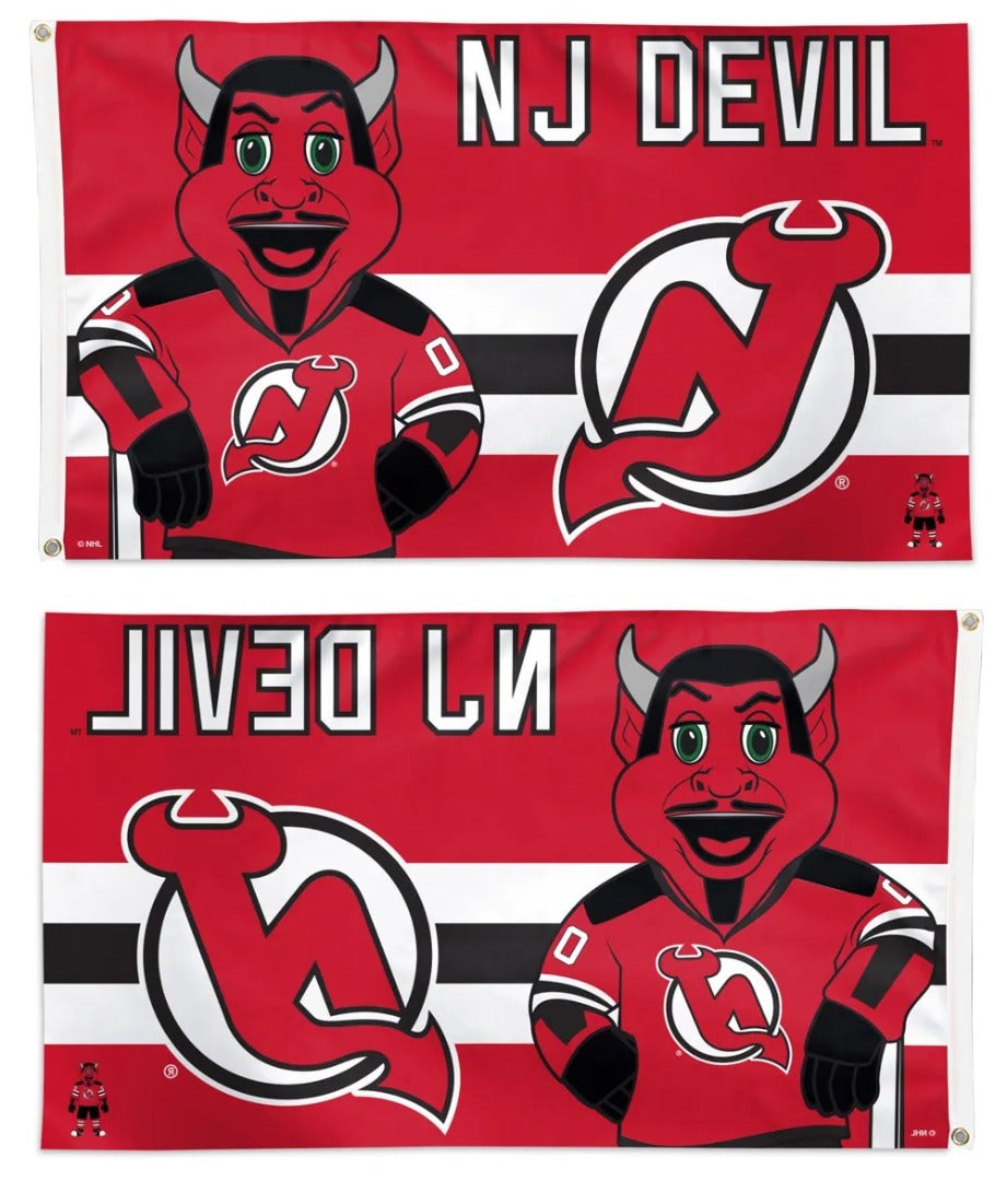 New Jersey Devils 3x5 Flag Mascot heartlandflags