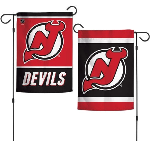 New Jersey Devils Garden Flag 2 Sided Hockey heartlandflags