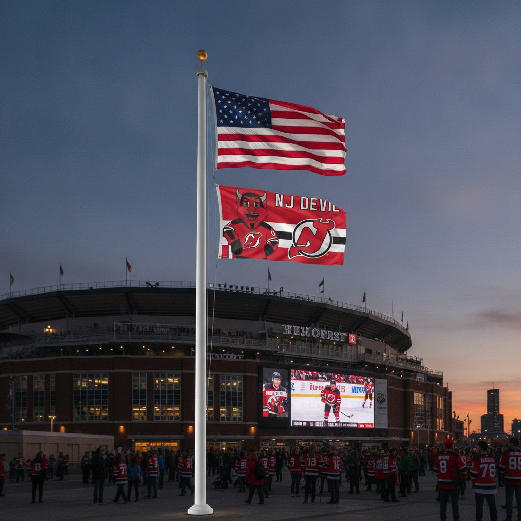 New Jersey Devils Mascot 3x5 Flag heartlandflags