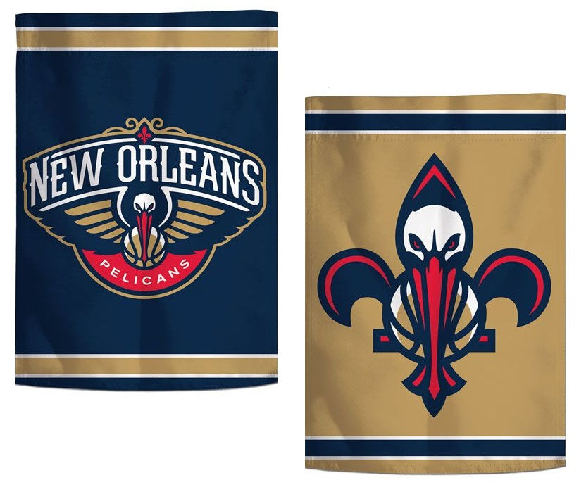 New Orleans Pelicans Garden Flag 2 Sided Logo heartlandflags