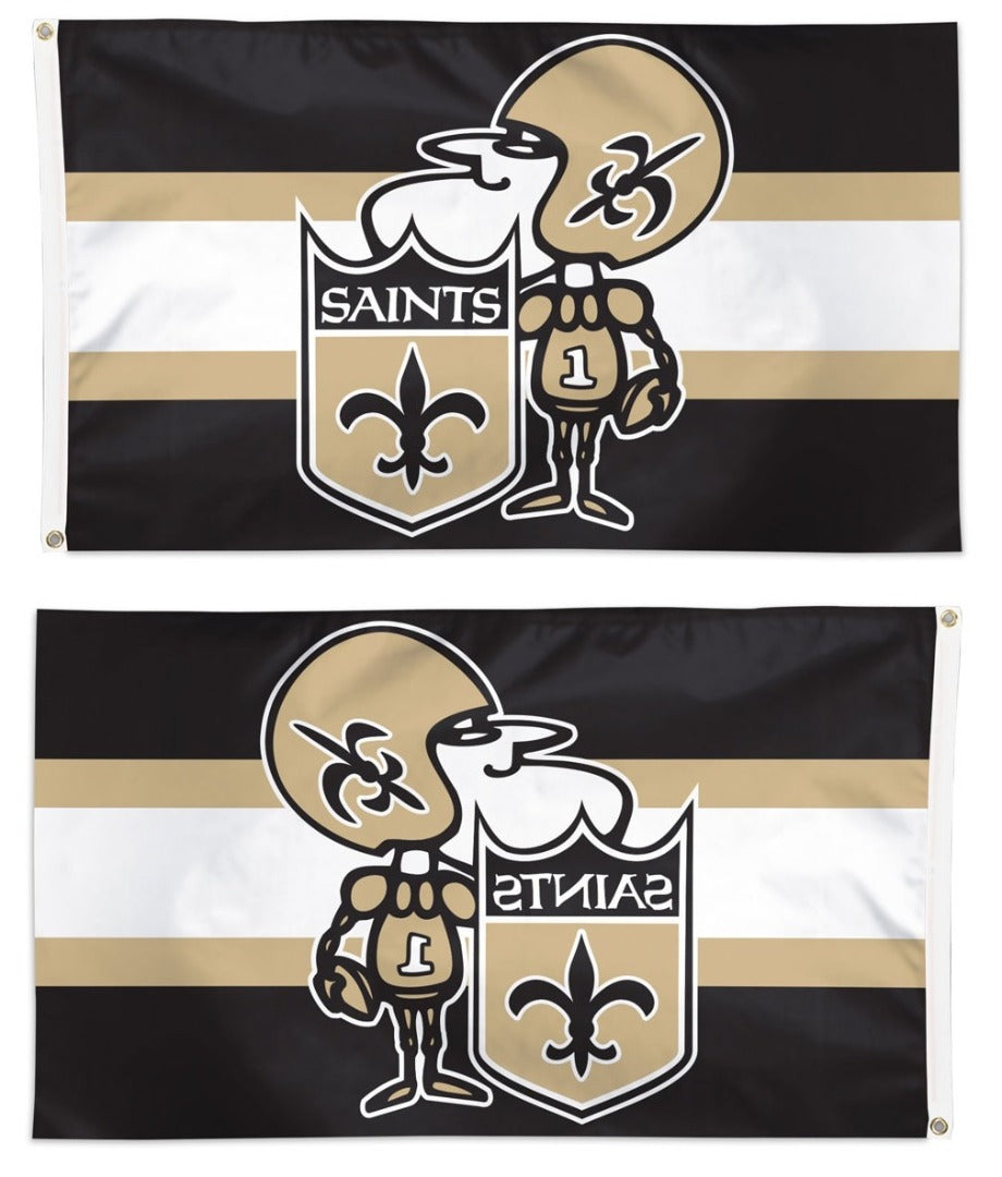 New Orleans Saints Flag 3x5 Sir Saint Logo heartlandflags