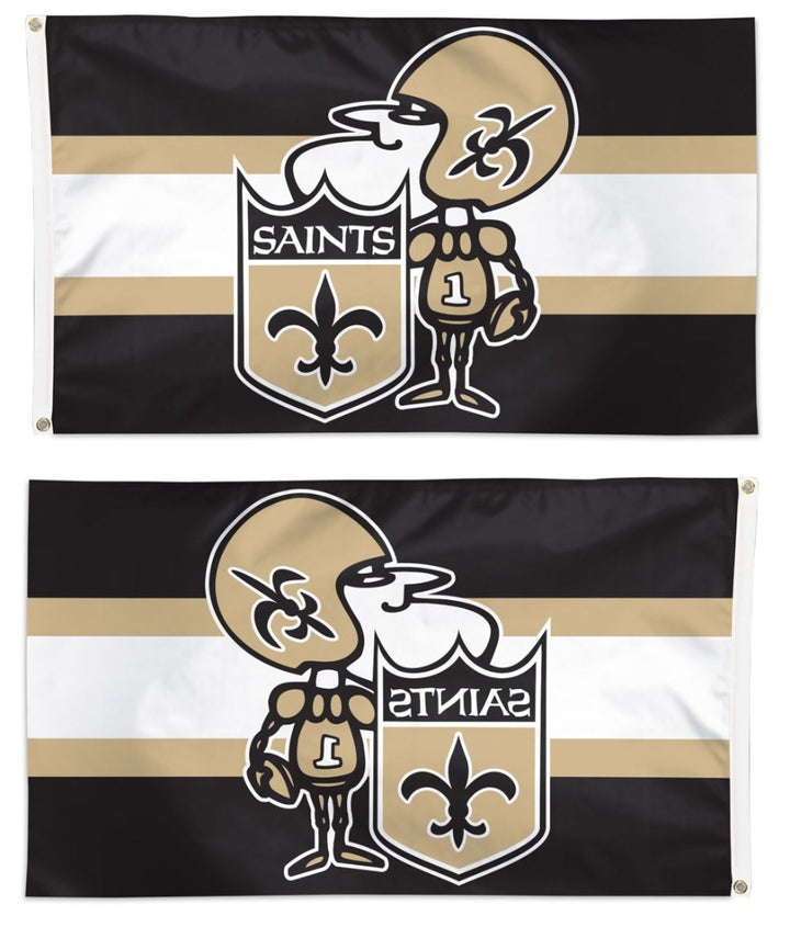 New Orleans Saints Flag 3x5 Sir Saint Logo heartlandflags