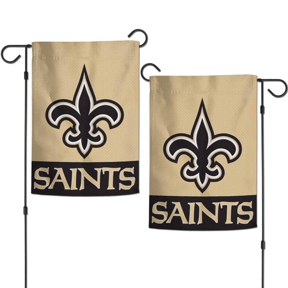 New Orleans Saints Garden Flag Embroidered 2 Sided heartlandflags