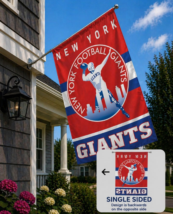 New York Football Giants Banner Retro Logo Flag heartlandflags