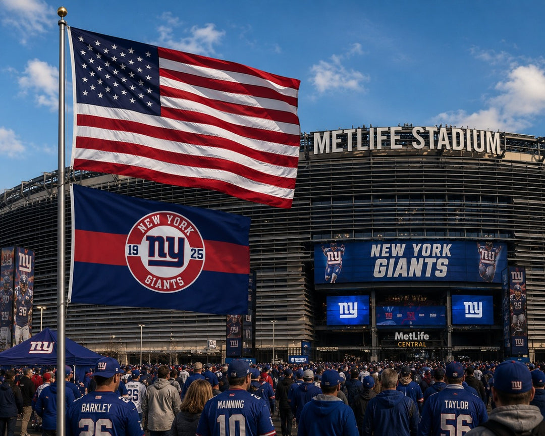 New York Giants Applique Flag 2 Sided heartlandflags
