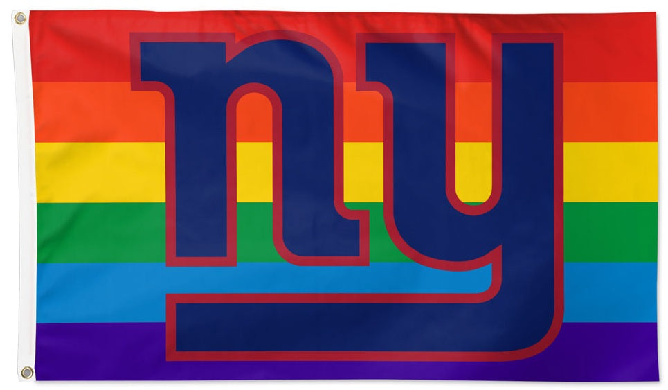 New York Giants Flag 3x5 Pride Rainbow heartlandflags