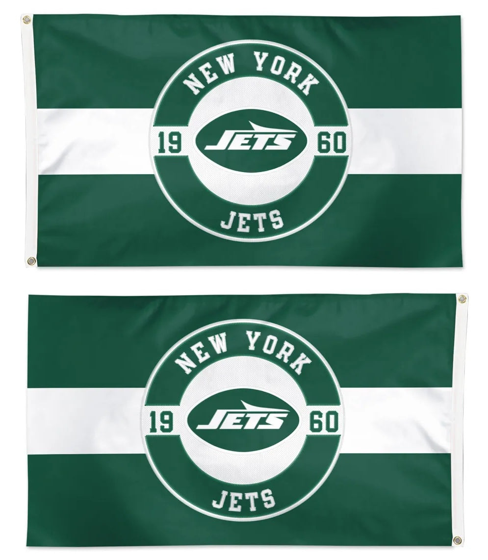 New York Jets 2 Sided Embroidered 3x5 Flag heartlandflags