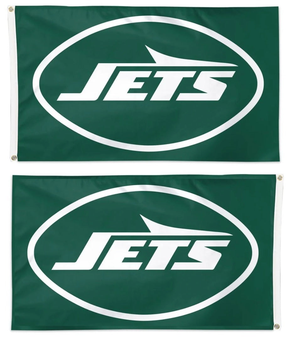 New York Jets 2 Sided Green 3x5 Flag heartlandflags